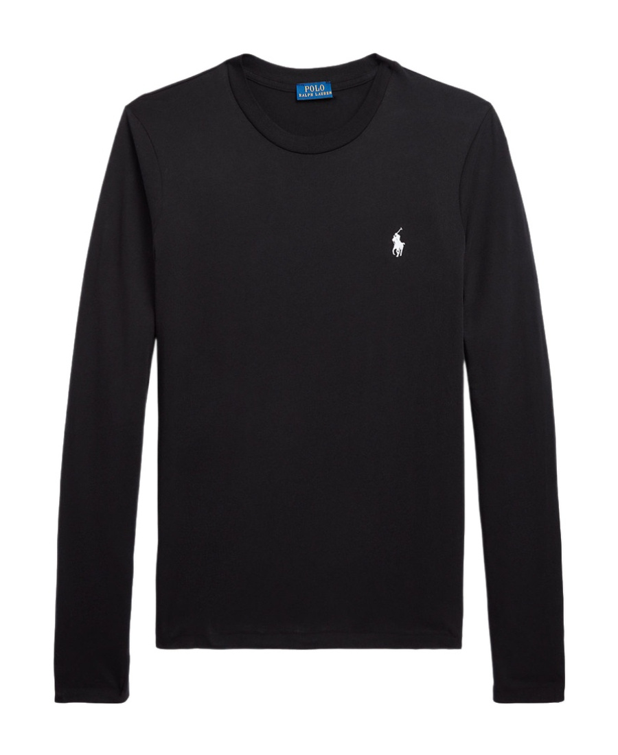 Polo Ralph Lauren Logo-embroidered Cotton T-shirt In Black