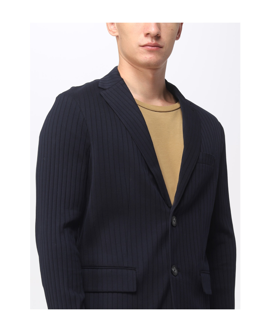 Emporio Armani Single-breasted Suit Jacket In Black