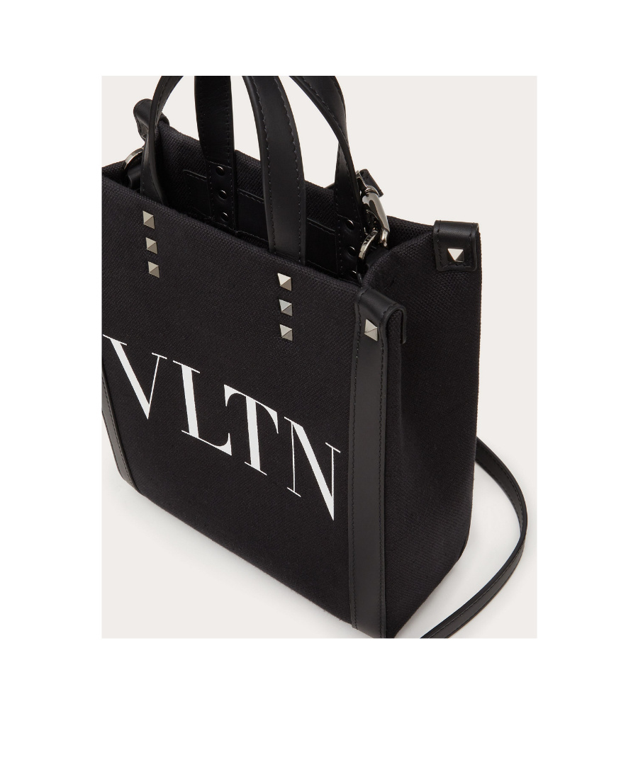 Valentino Rockstud Tote Bag In Black