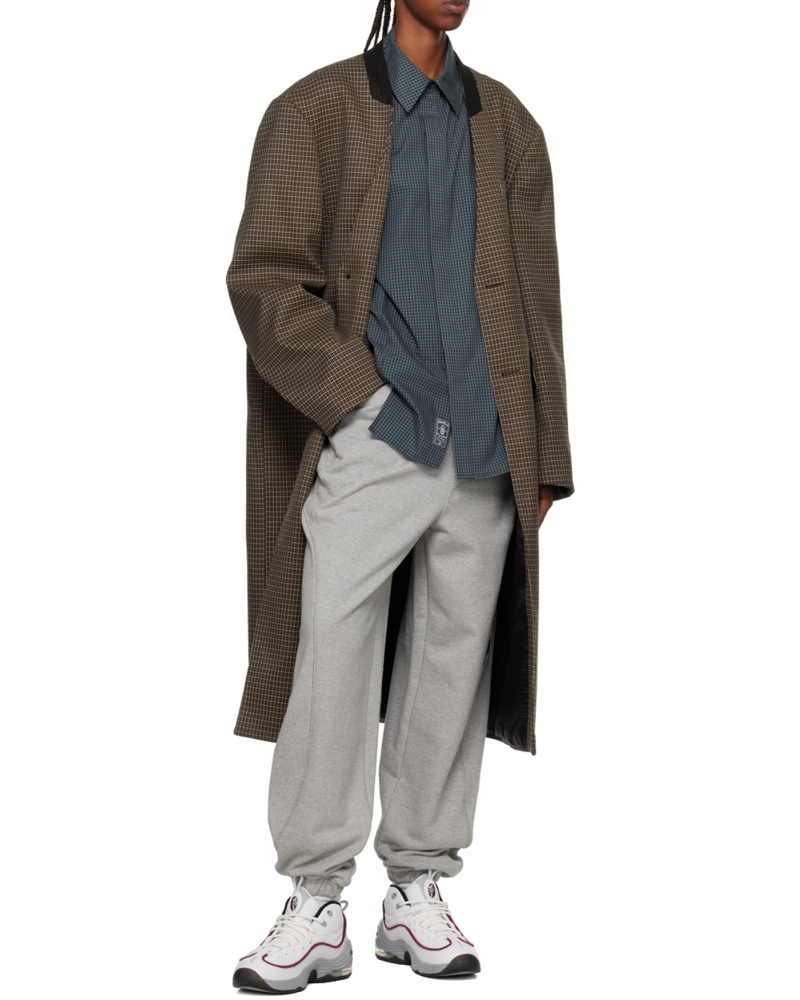 Ader Error Drawcord Elastic Waist Sweatpants In Gray