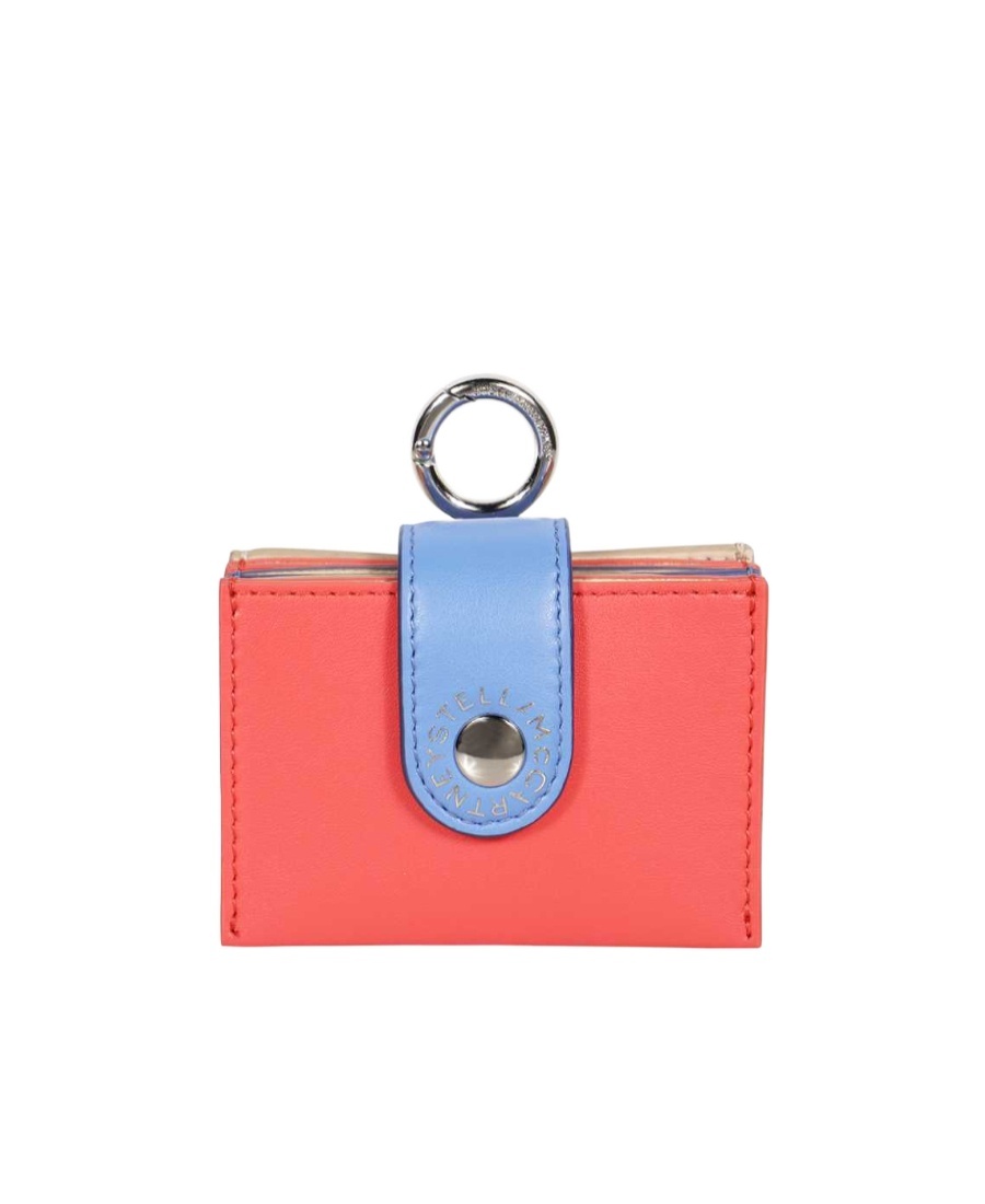 Stella Mccartney Logo Card Bag In Pink