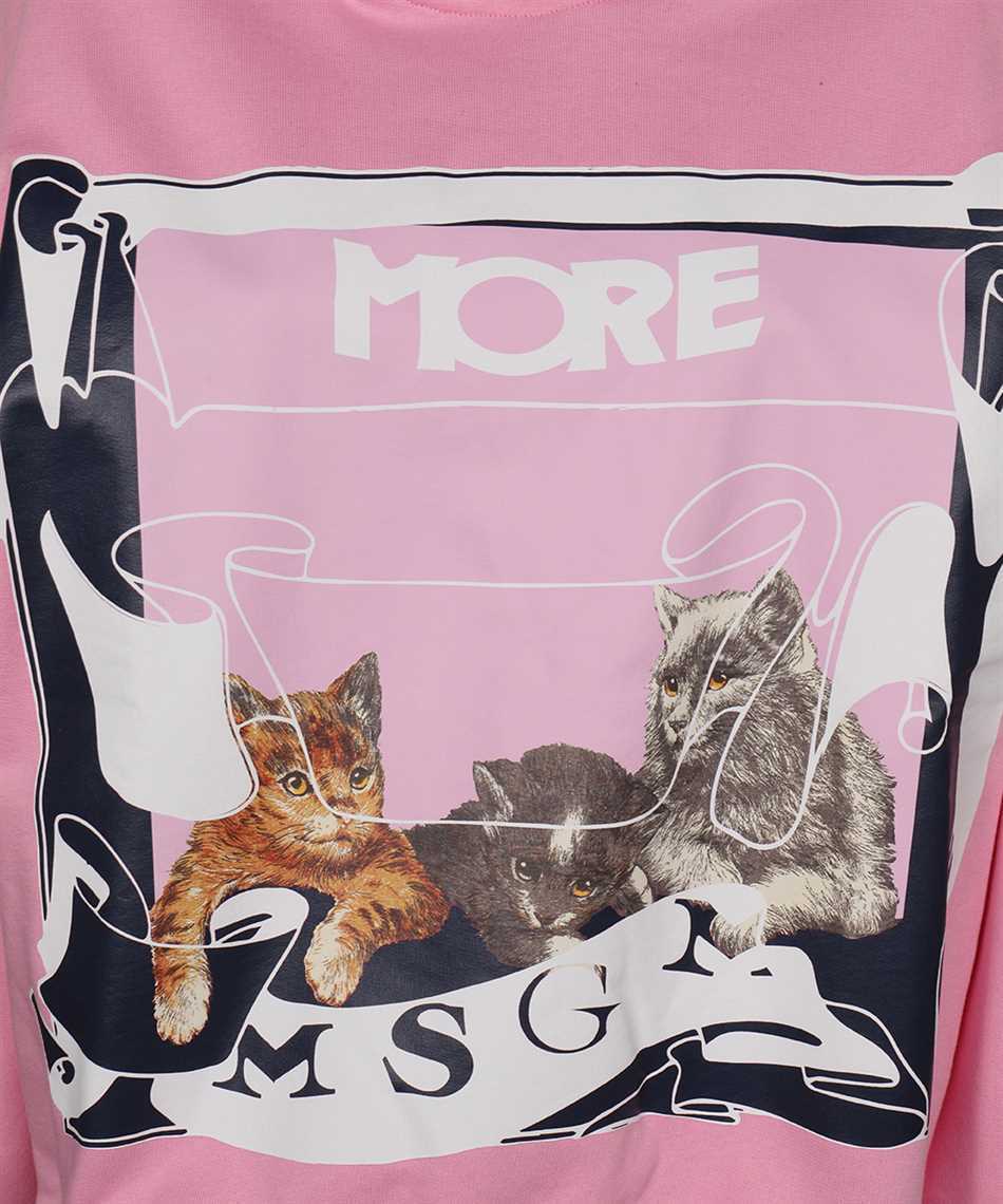 Msgm Long-sleeved Sweater In Pink