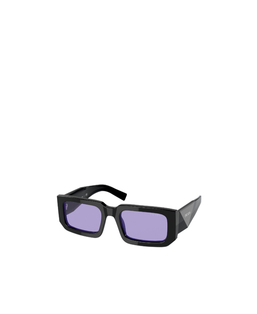 Prada Eyewear Rectangular Frame Sunglasses In Blue