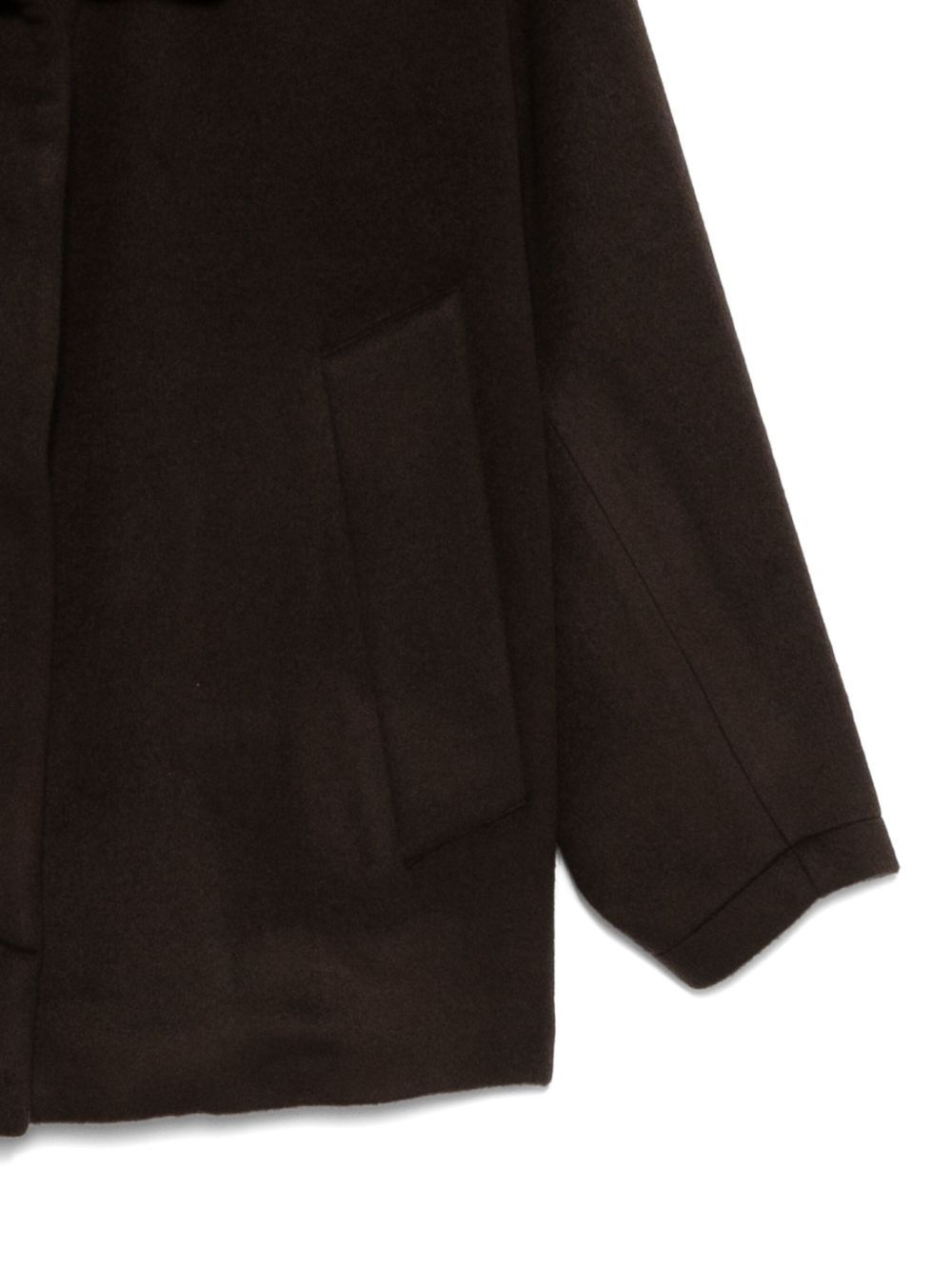 Alysi Lapel Casual Jacket In Brown
