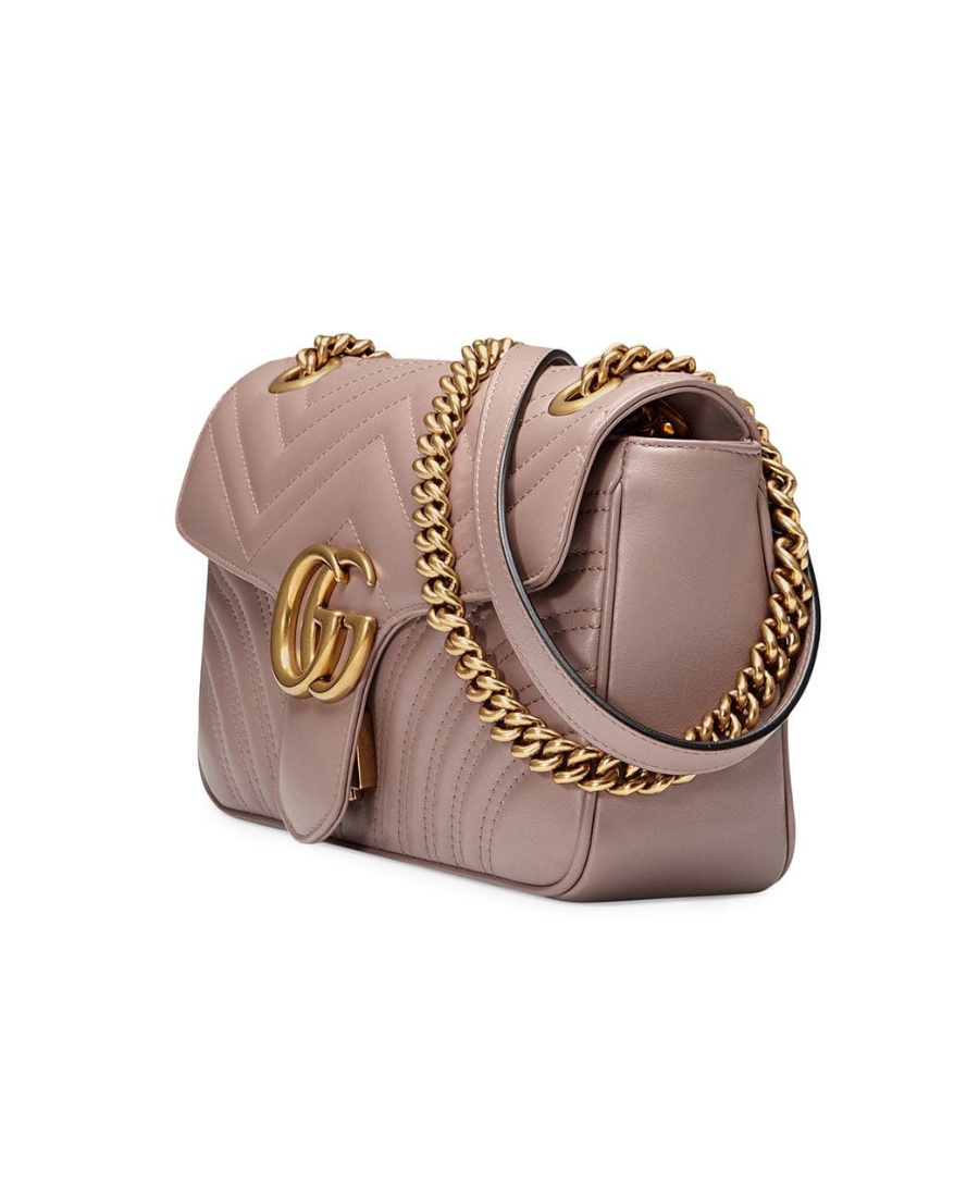 Gucci Gg Marmont Shoulder Bag In Pink