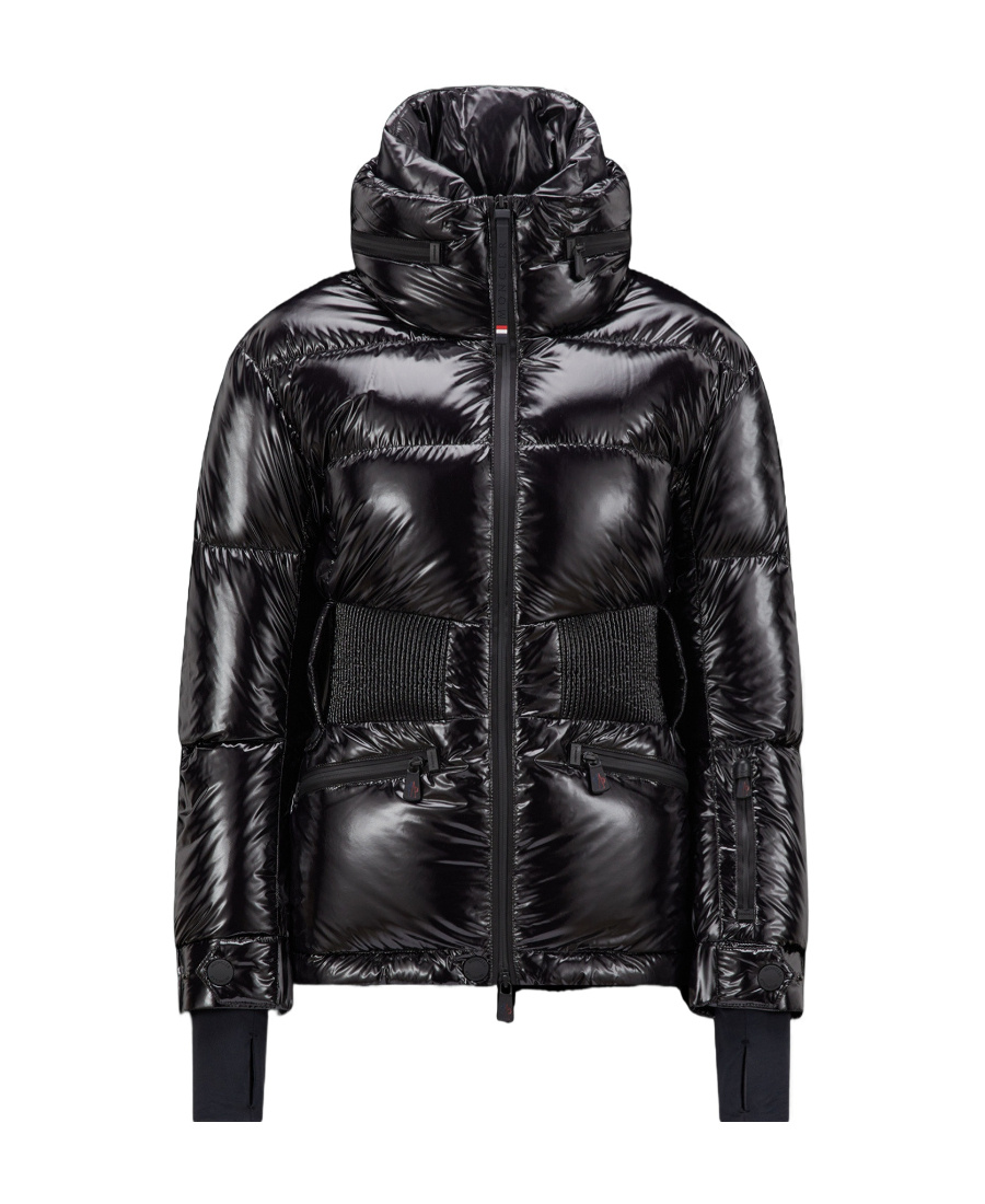 Moncler Logo Short Style Down Jacket In Black