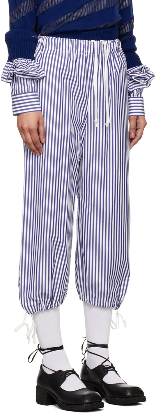 COMME DES GARÇONS STRIPED CASUAL PANTS 