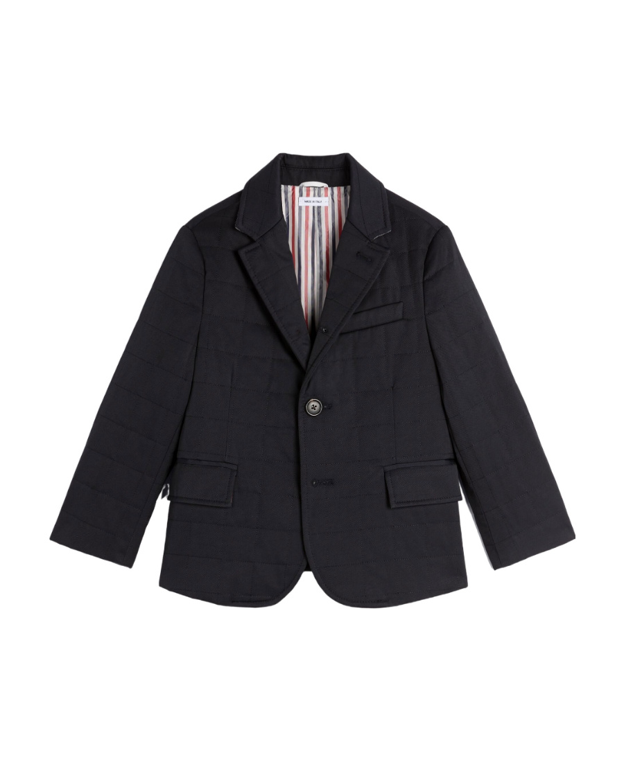 Thom Browne Buttoned Single-breasted Blazer In Black