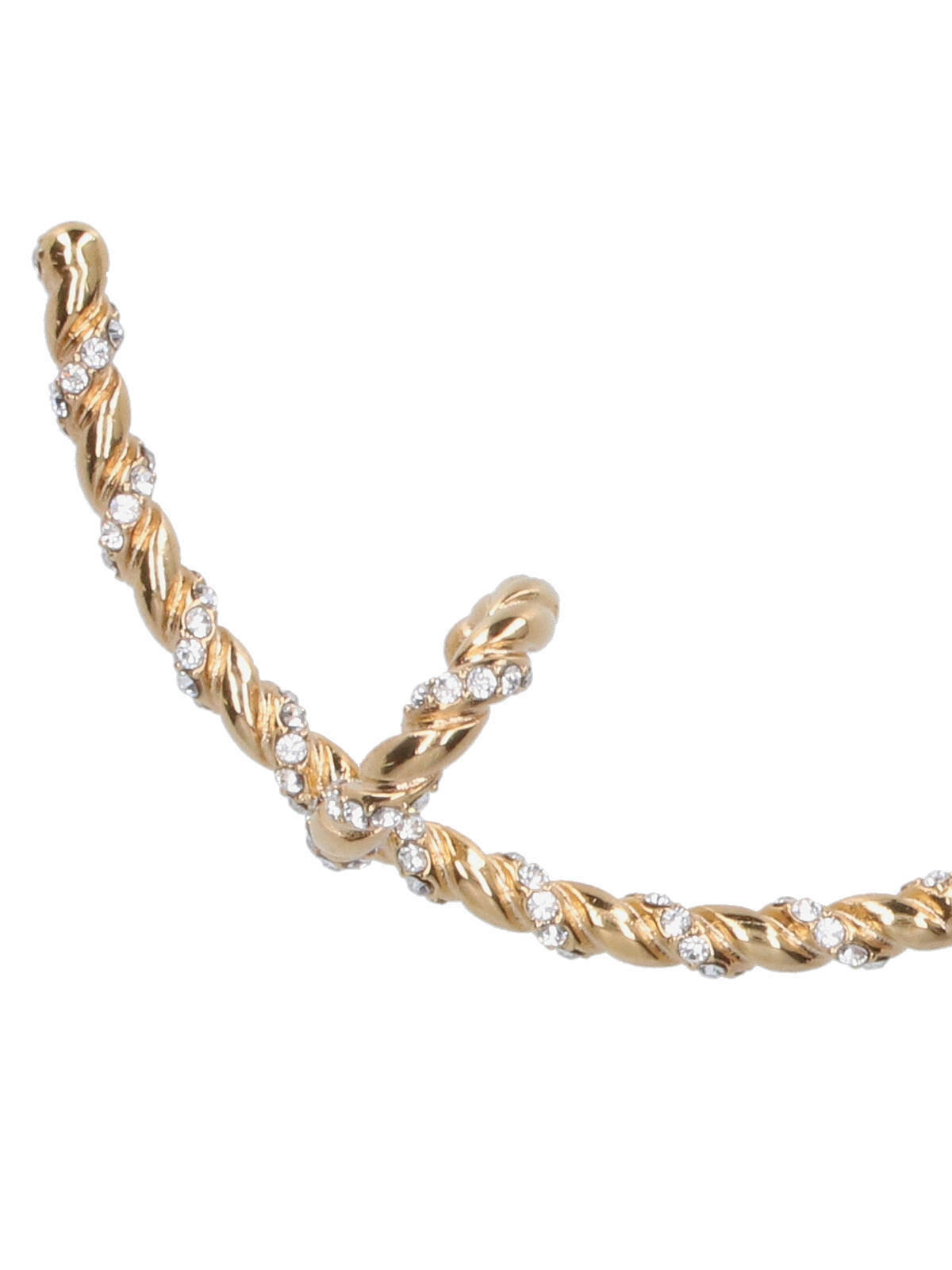 Valentino Braided Single Earring In Yellow