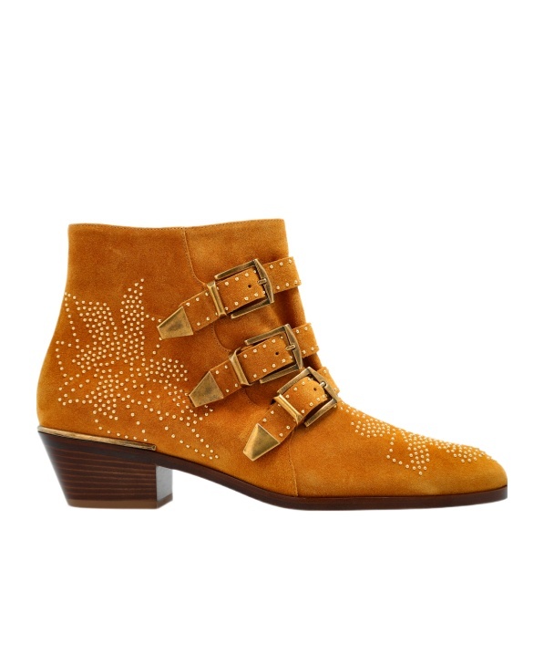 Chloé Susan Suede Ankle Boots In Brown