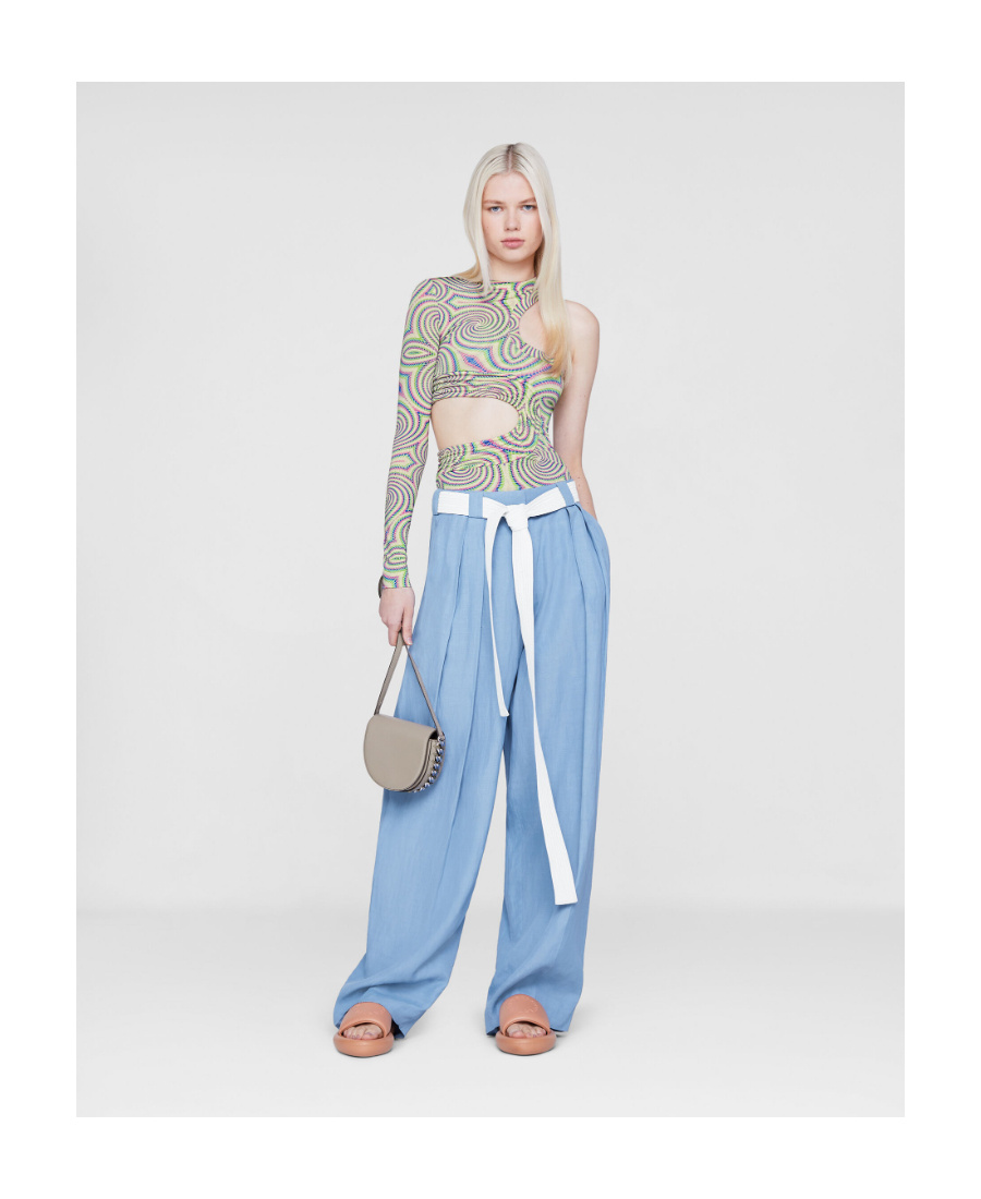 Stella Mccartney High-rise Tailored Trousers In Blue