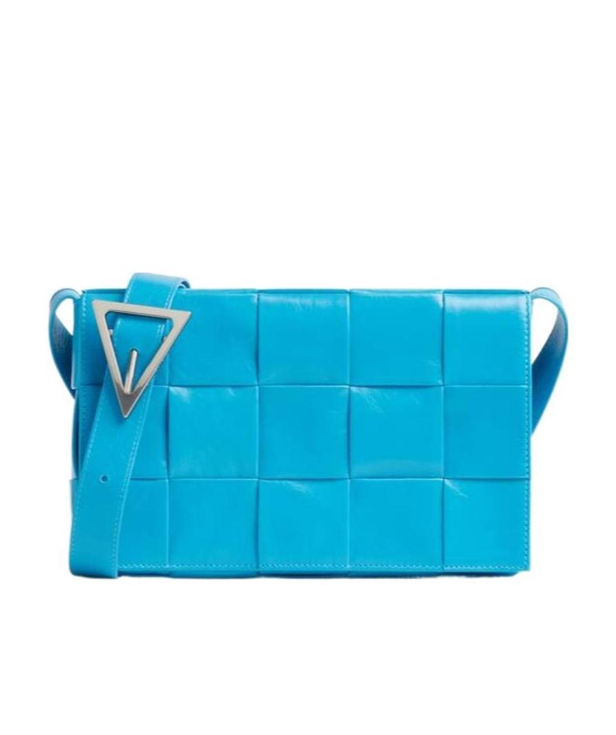 Bottega Veneta Cassette Satchel Bag In Blue
