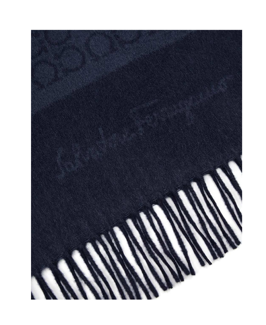 Ferragamo Logo Scarf In Black