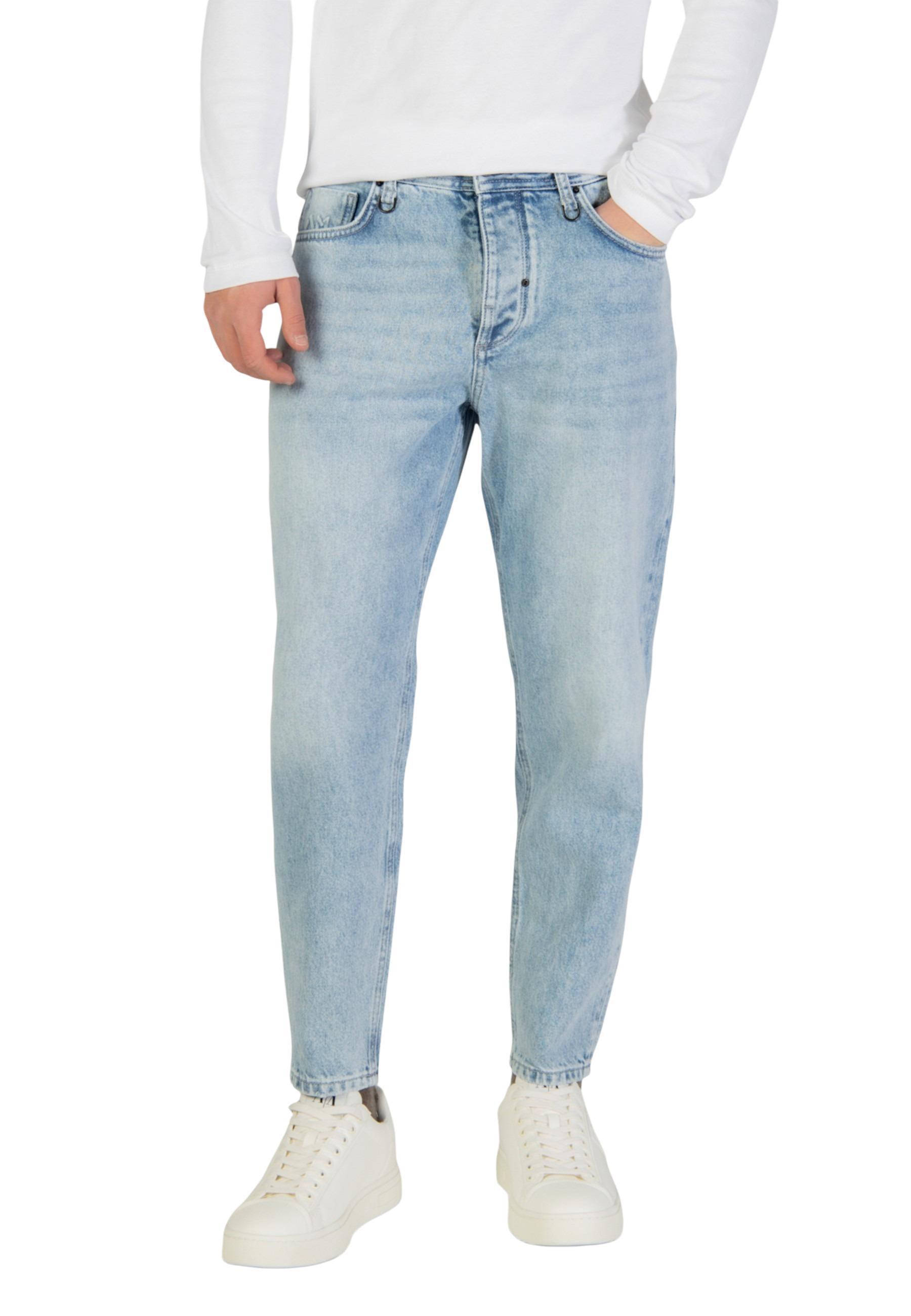 Antony Morato Loose-fitting Cropped Jeans In Blue