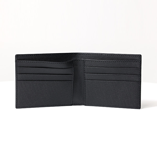 Apc A.p.c. Minimalist Black Aly Wallet With Embossed Logo In Black