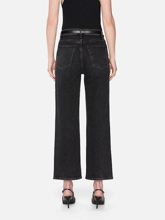 Frame High-waisted Jeans In Black