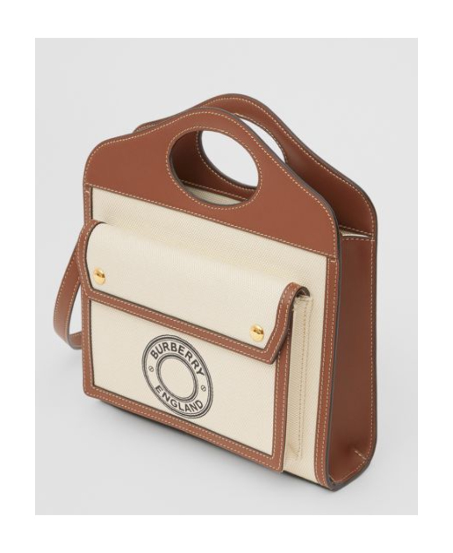 BURBERRY MINI LOGO PRINT POCKET BAG