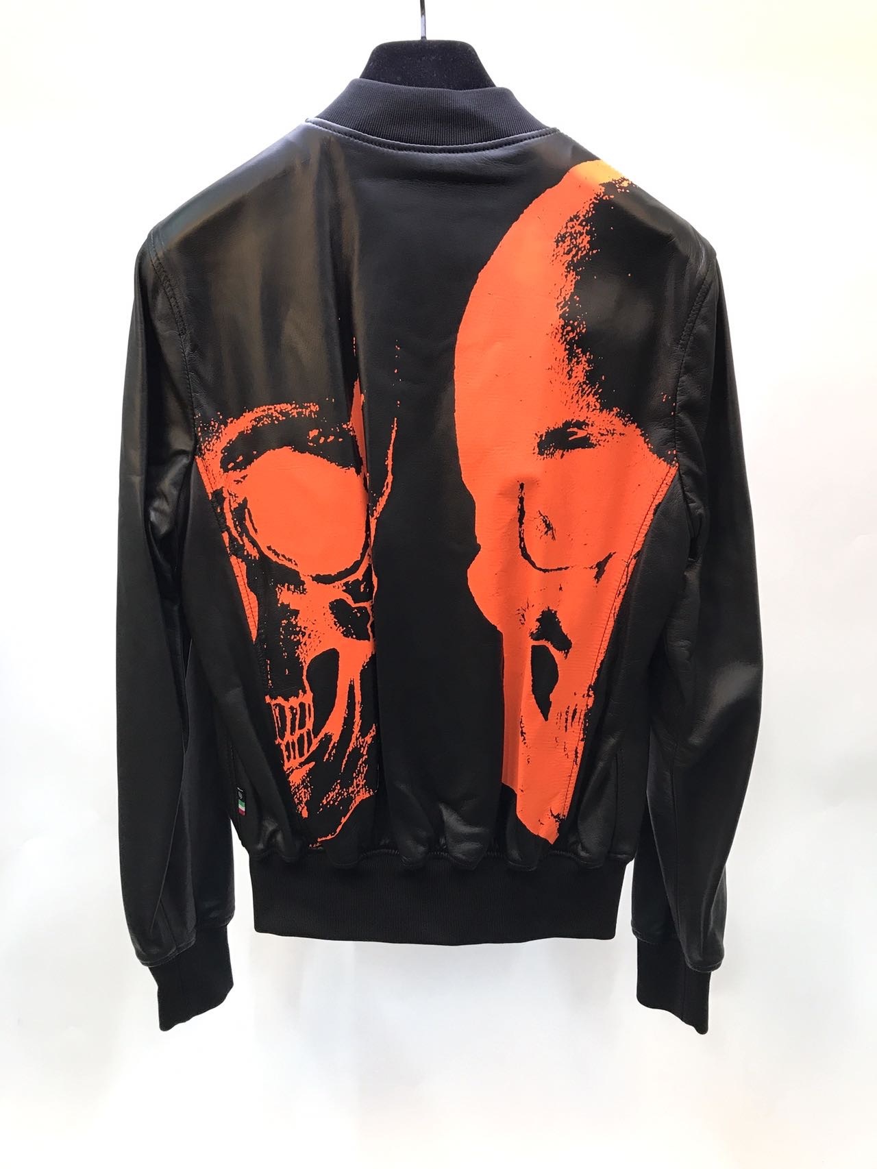 Philipp Plein Long-sleeved Baseball Jacket In Black