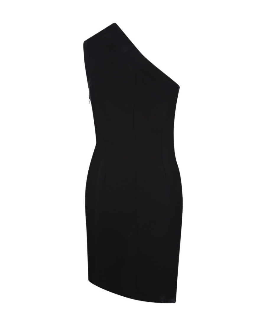 Givenchy One-shoulder Cut-out Mini Dress In Black