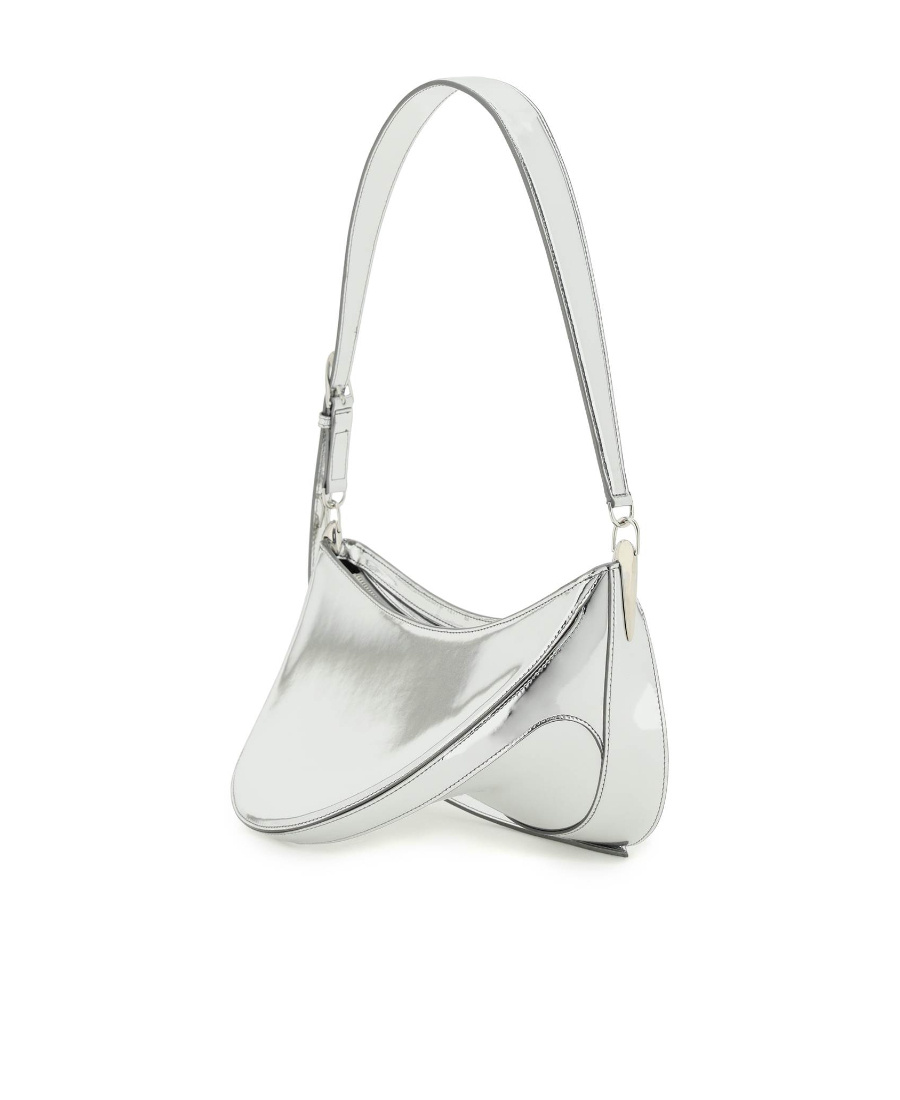 Mugler Medium Spiral Curve 01 Bag In Gray