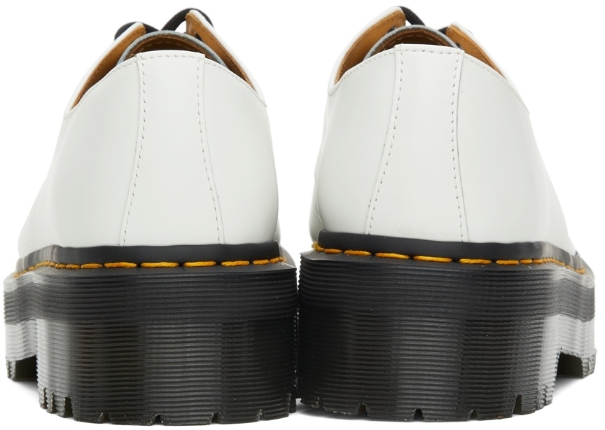 Dr. Martens White 1461 Smooth Platform Derbys In White