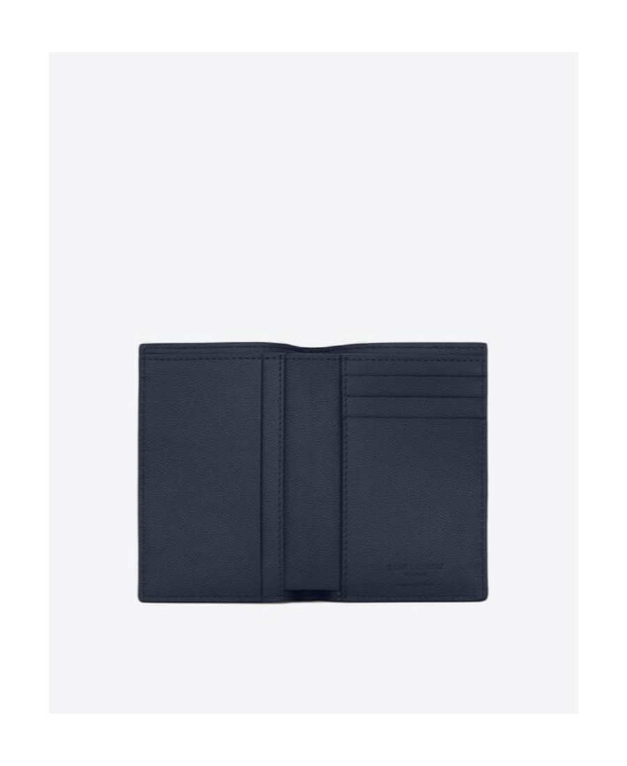 Saint Laurent Bi-fold Leather Wallet In Black