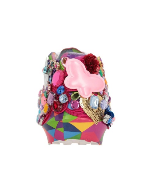 Comme Des Garçons X Salomon Glass Crystal Embellished Sneakers In Multi