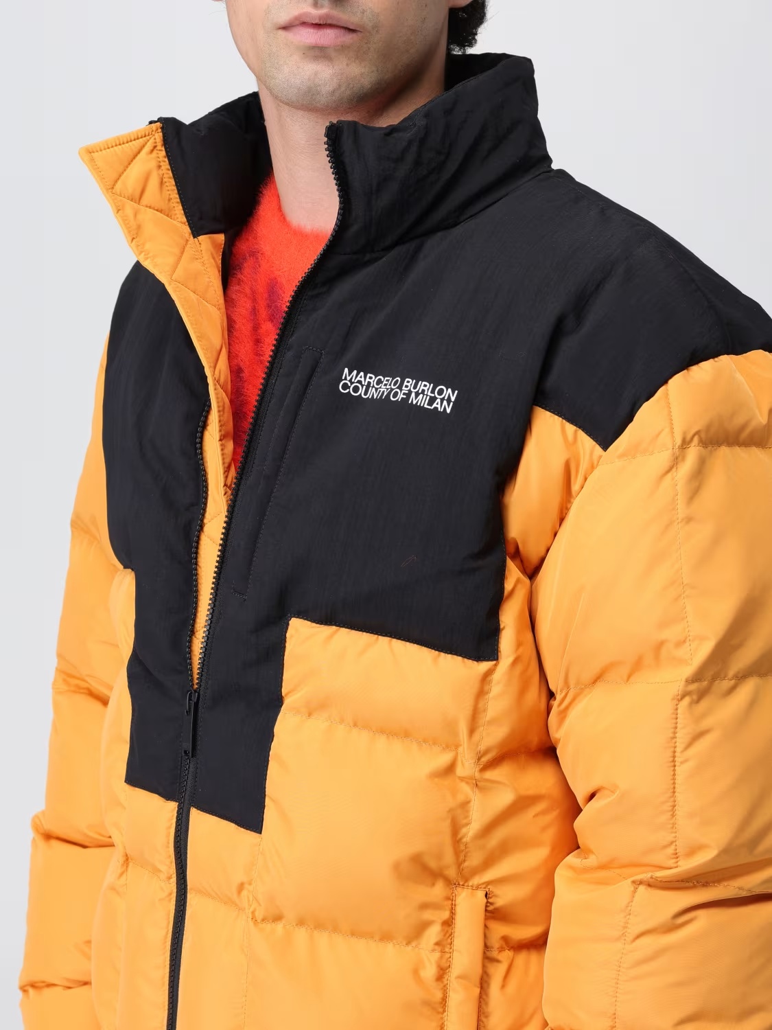 Marcelo Burlon County Of Milan Marcelo Burlon Logo Jacket In Orange