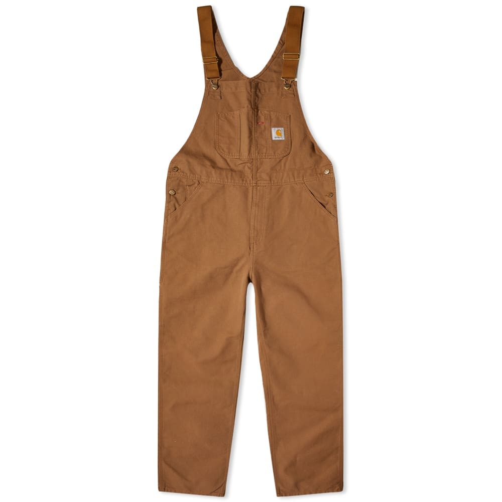 CARHARTT LOGO-PATCH STRAIGHT-LEG DUNGAREES