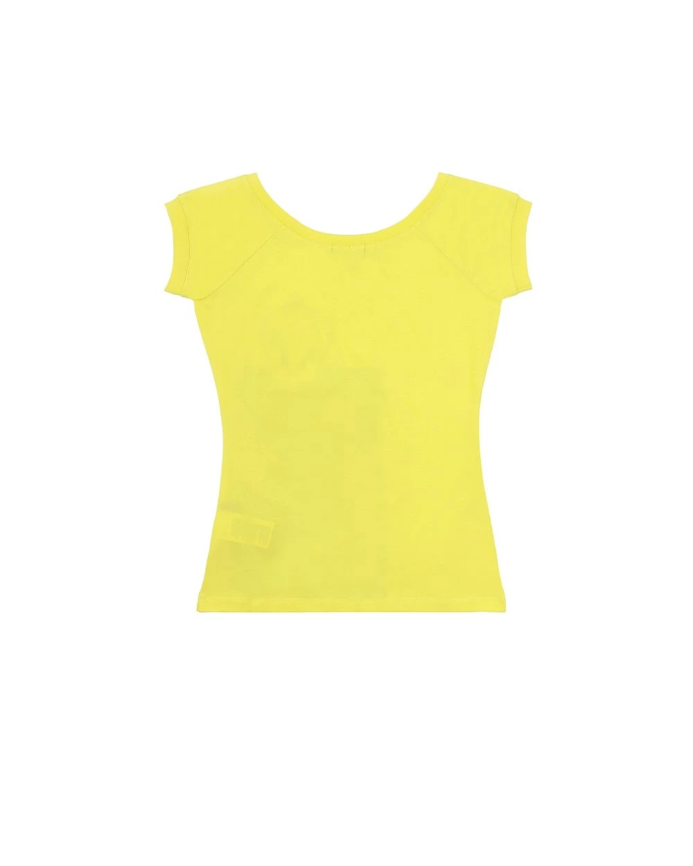 Iceberg T-shirt With Round Neck And Short Sleeves In Yellow