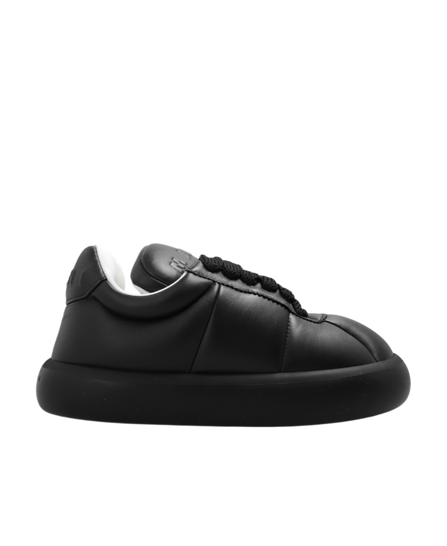 Marni Bigfoot 2.0 Padded Leather Sneakers In Black