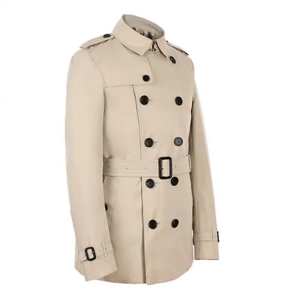 Burberry Logo Trench Coat In Nude