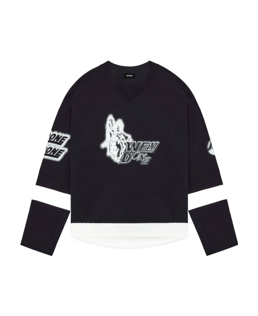We11 Done Printed T-shirt In Black