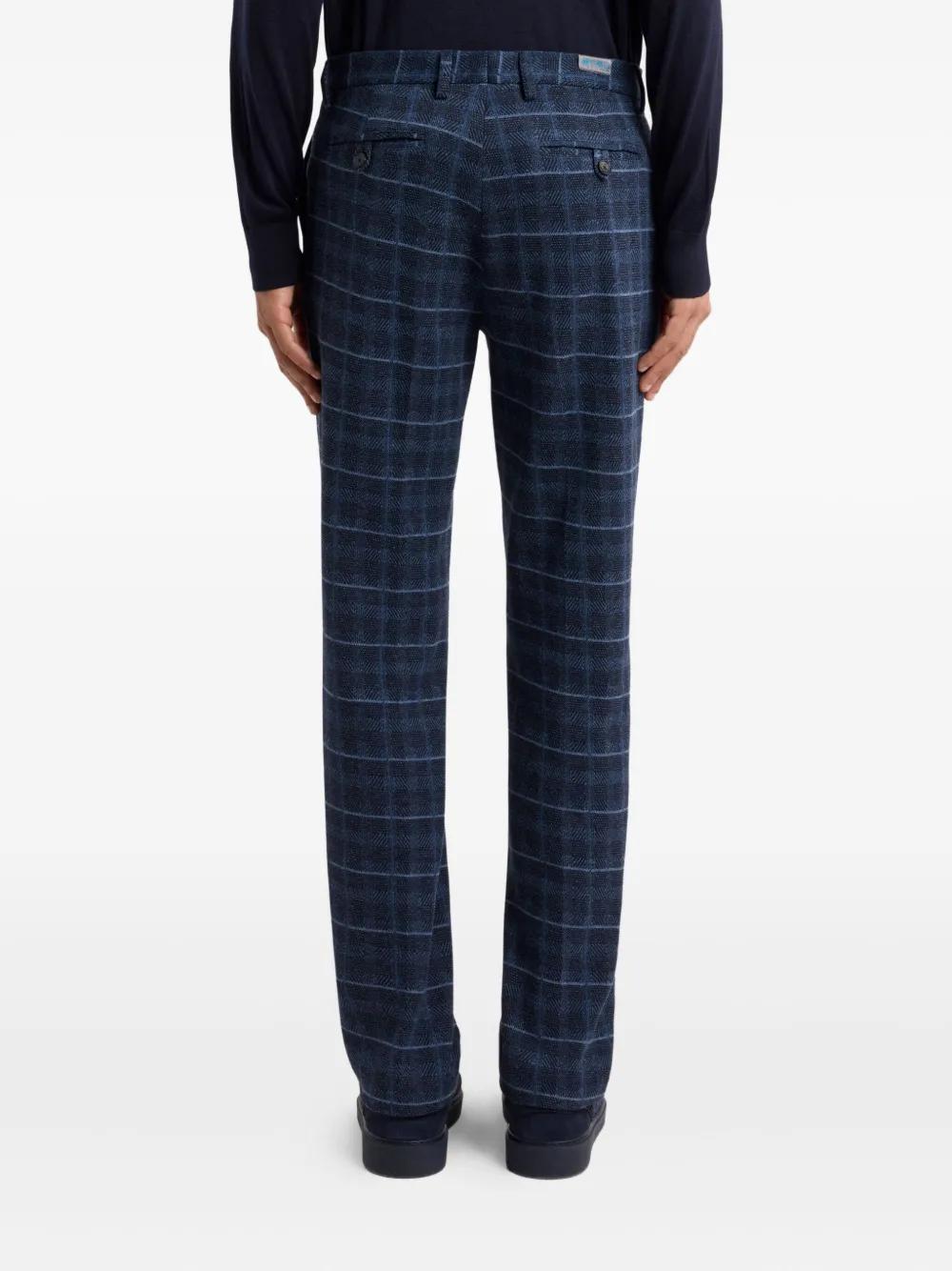 Etro Inspect Standard Trousers In Blue