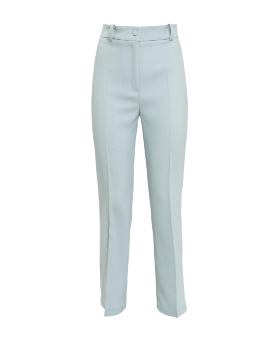 Hebe Studio The Smoking High Waist Cady Pants In Green