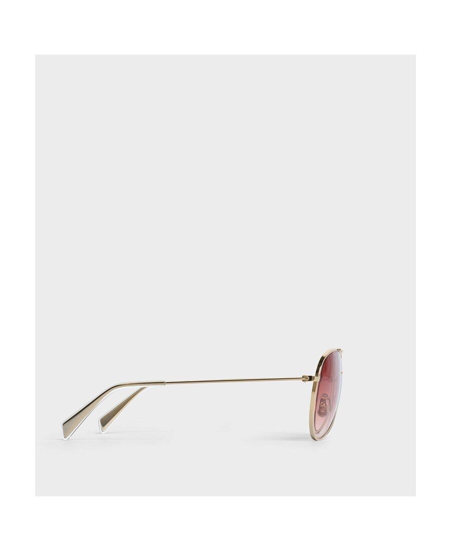 Celine Gradient Aviator Sunglasses In Pink