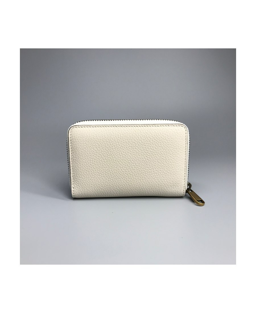 Gucci Print Leather Card Case In Nude
