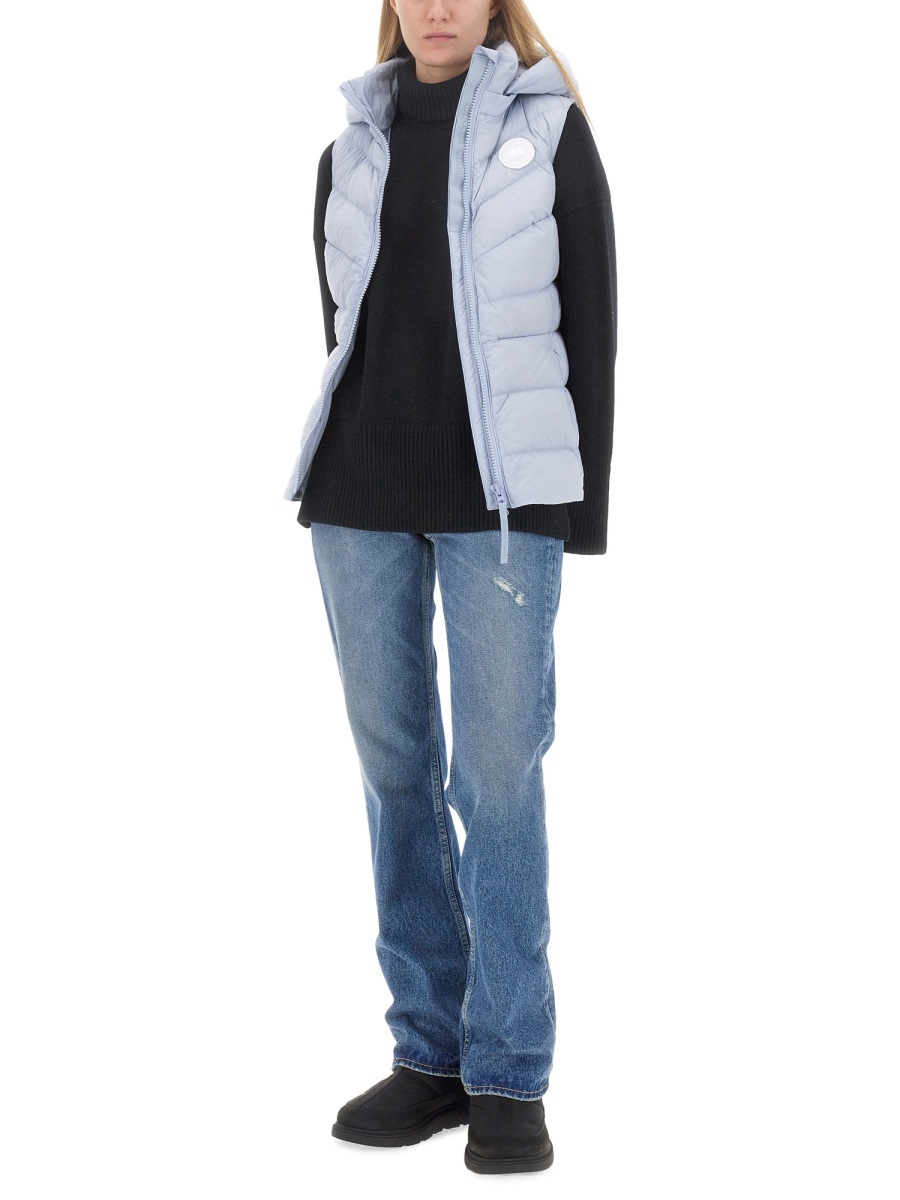 Canada Goose Clair Logo-patch Quilted Gilet In White