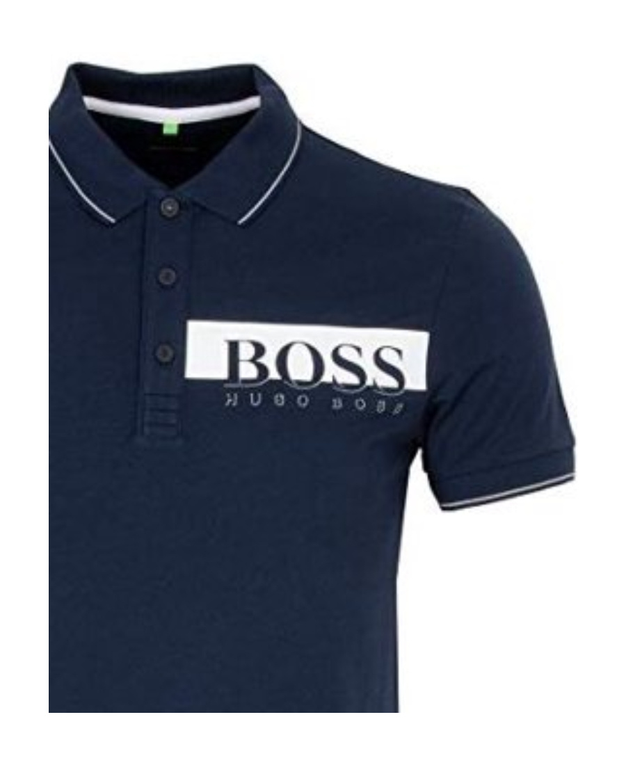 Hugo Boss Logo Polo Shirt In Black
