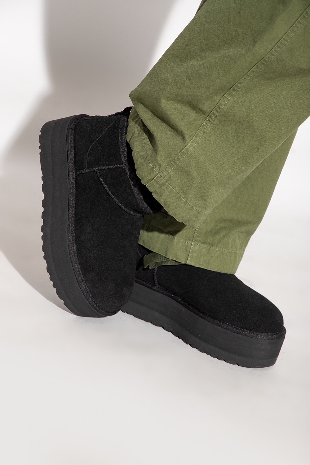 Shop Ugg Classic Ultra Mini Platform Boots In Black