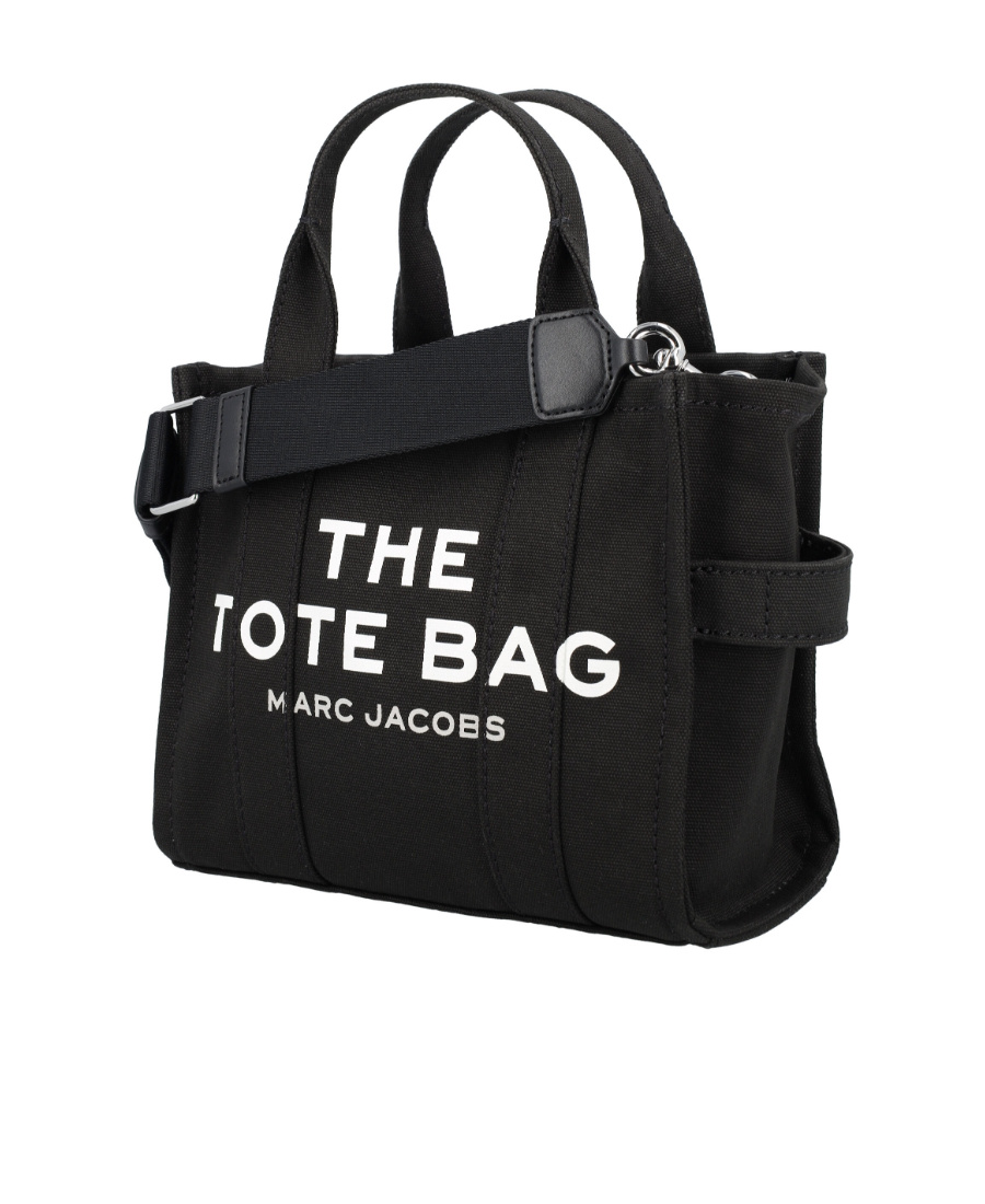 Marc Jacobs 'traveler Handbag' Black Mini Tote Bag With Logo In Black