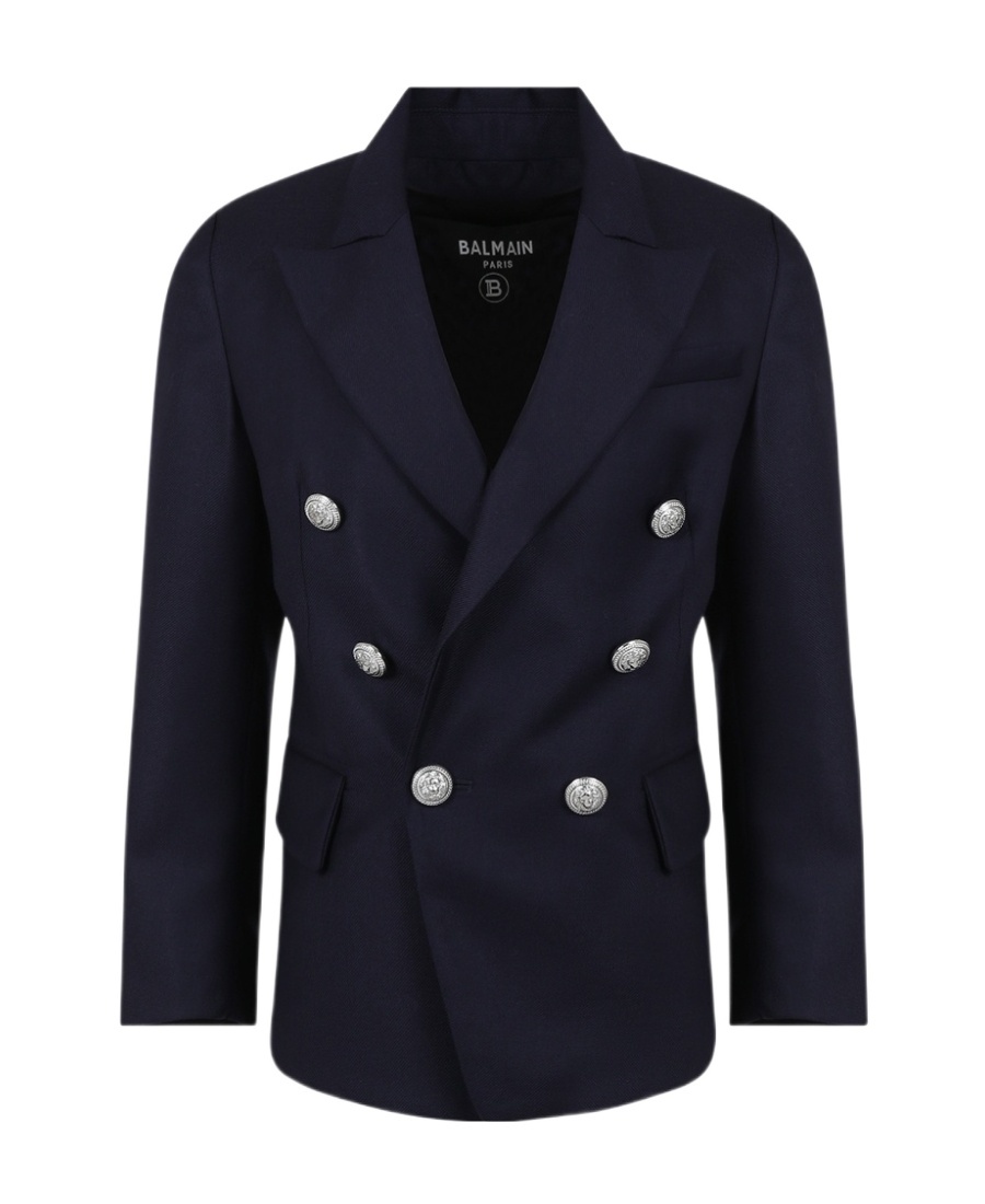 Balmain Kids Double-breasted Tailored Blazer In Black