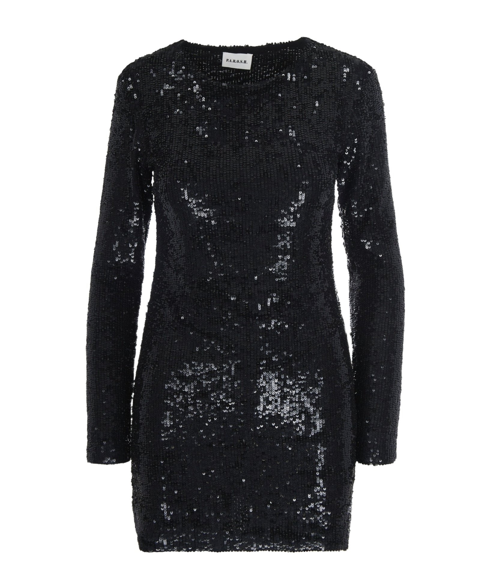 P.a.r.o.s.h Mini Abito Con Paillettes Nero In Black