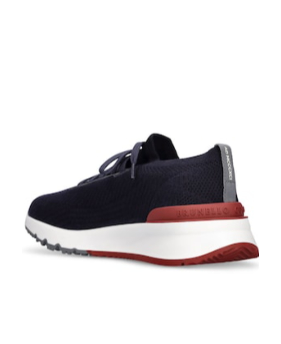 Brunello Cucinelli Sneakers With Mesh Panels In Black