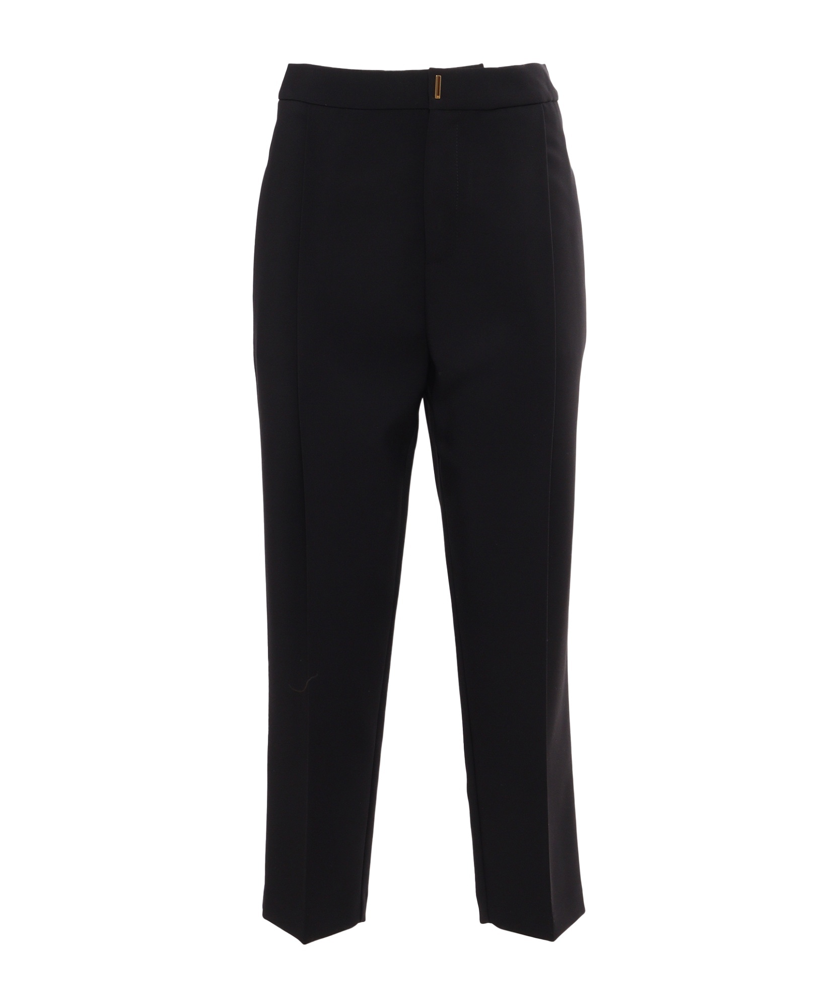Elisabetta Franchi Cropped Tailored Pants In Black