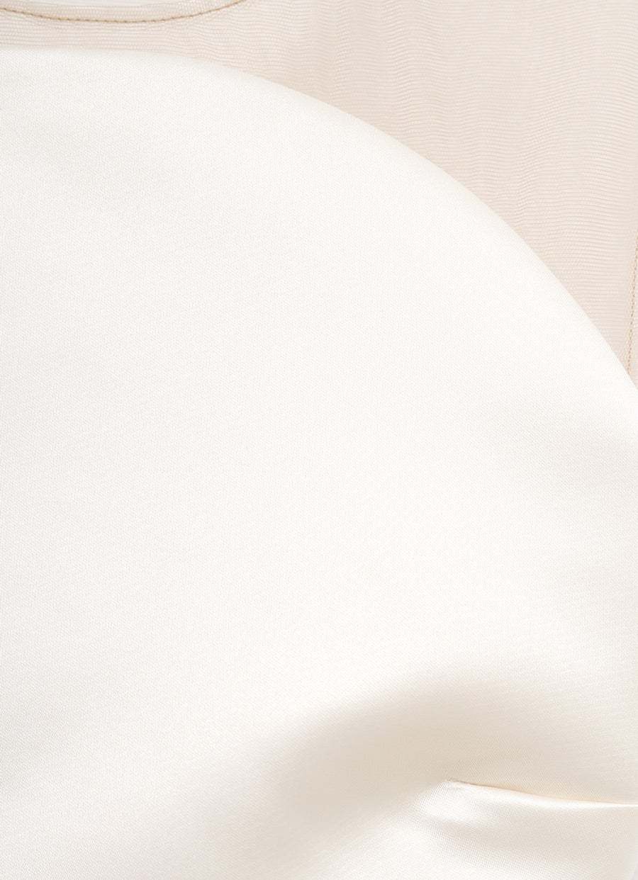 Courrèges Sheer-panel Bodysuit In White