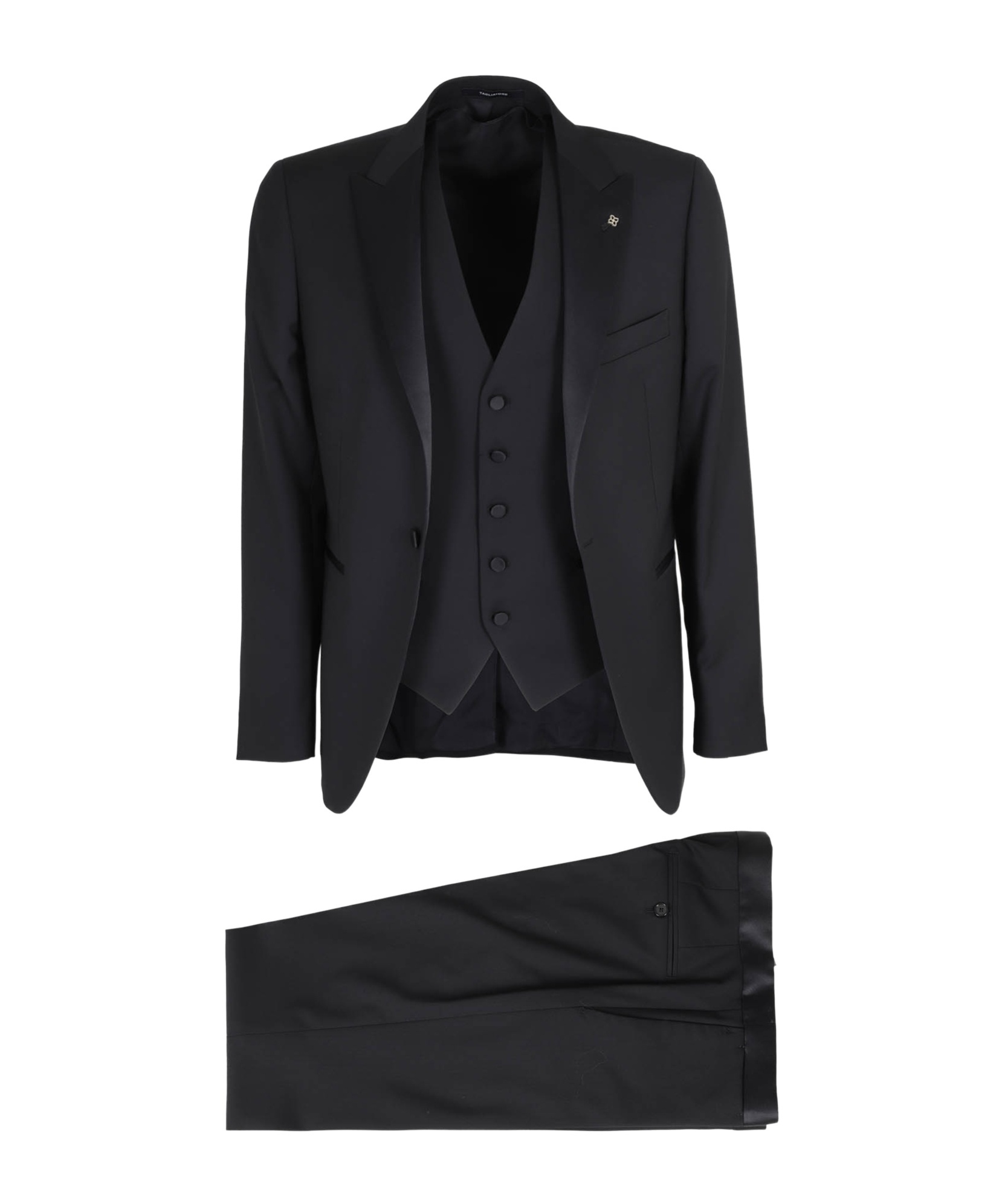 Tagliatore Smoking Lana Bruce Con Gilet In Black