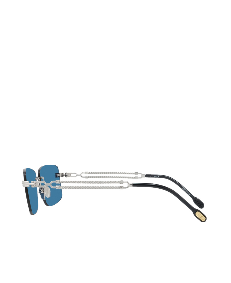 Fred Rectangular Sunglasses In Blue