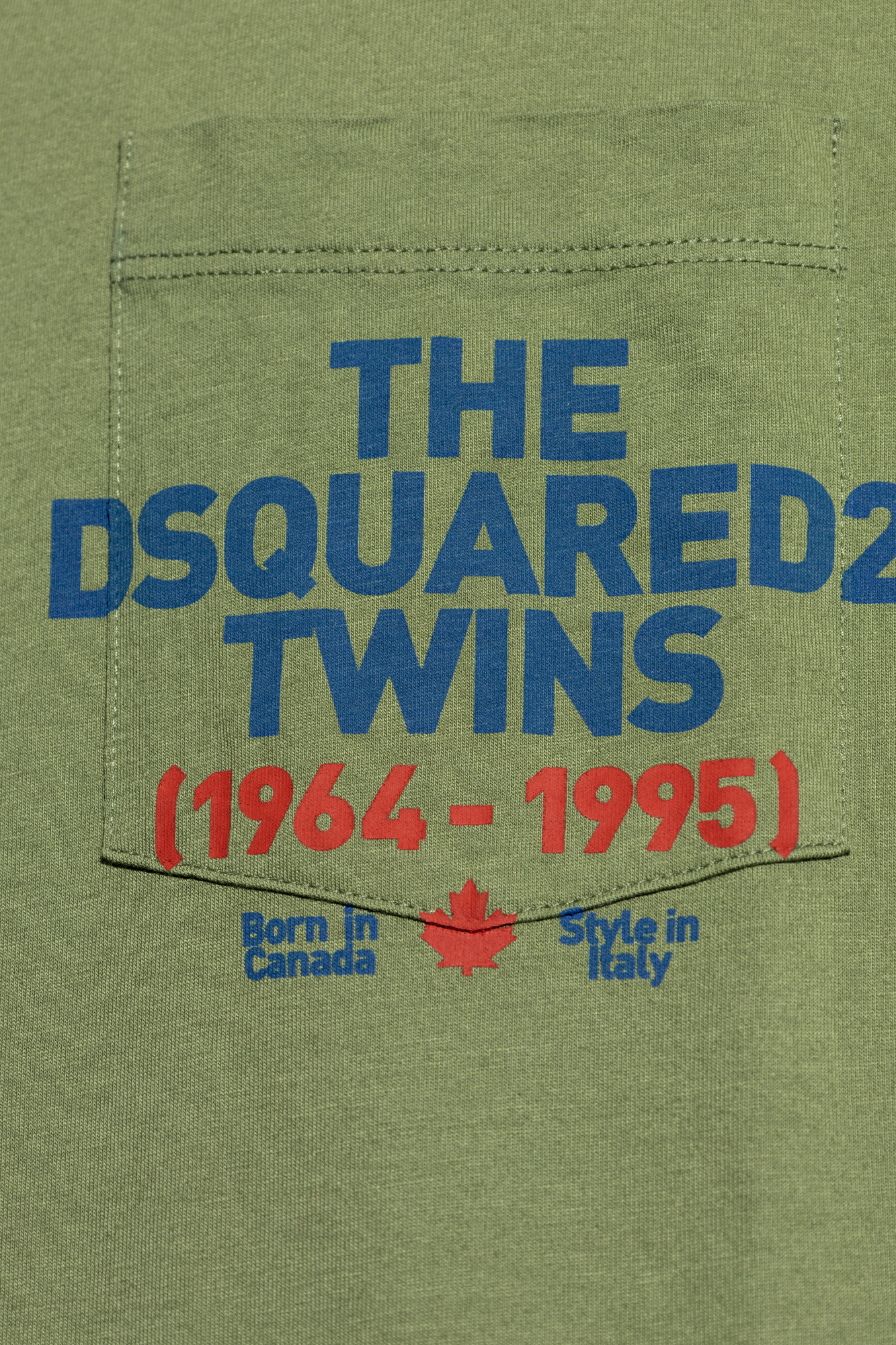 Shop Dsquared2 Logo Printed T-shirt In Green