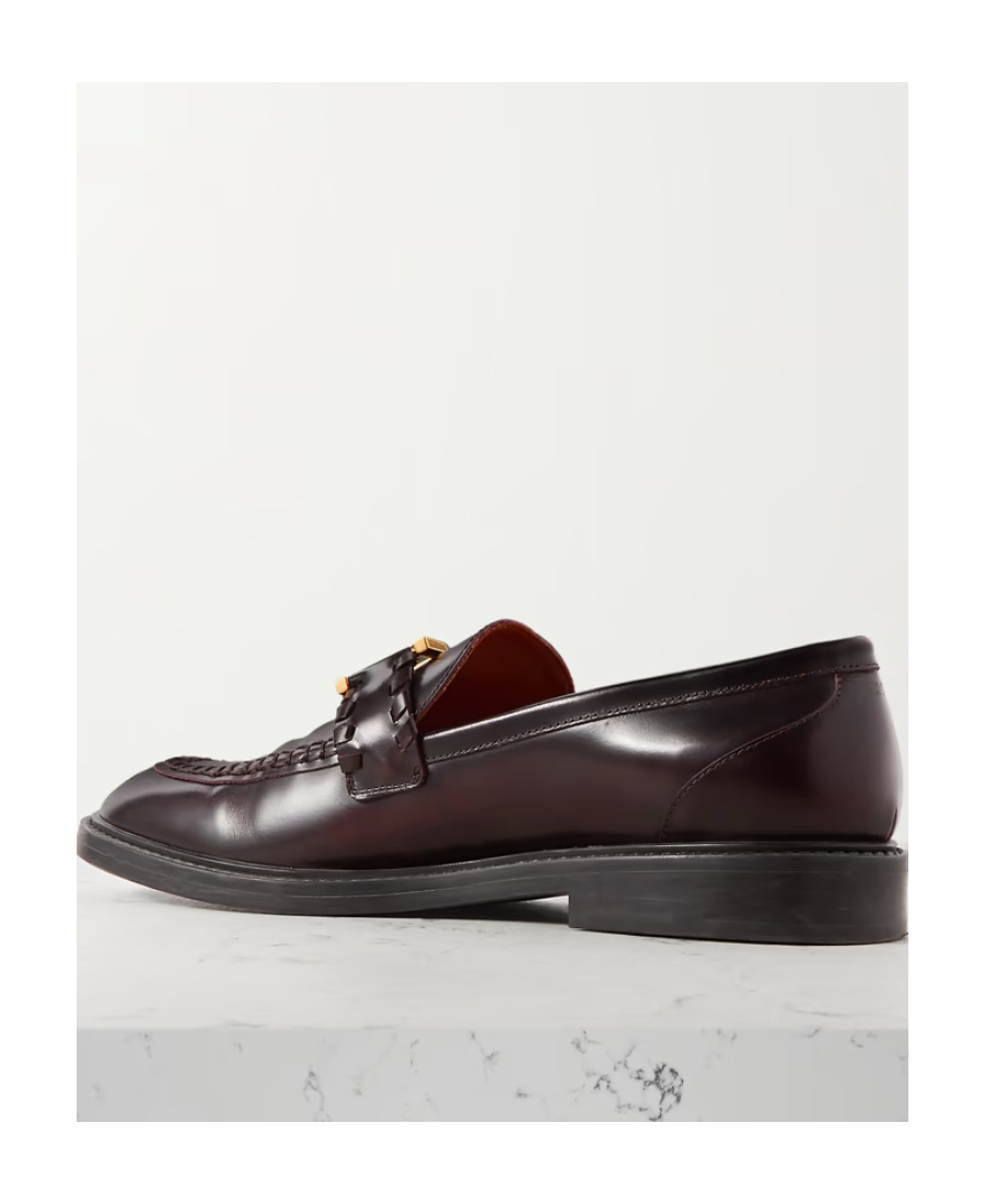 Chloé Marcie Black Brushed Calf Leather Loafer In Black